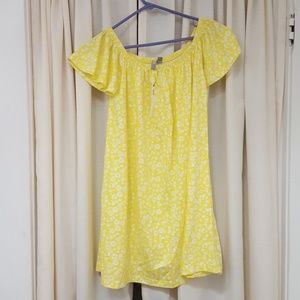 Yellow Off Shoulder Dress